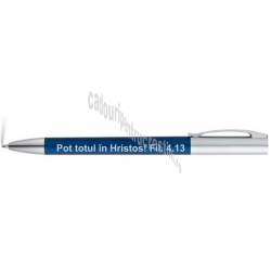 Pix albastru, finisaje metalice, Pot totul in Hristos